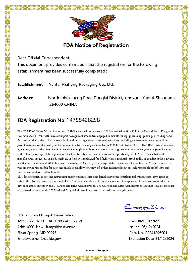  FDA Ce...